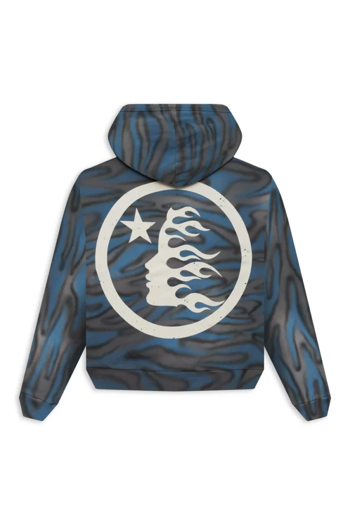 Hellstar Classic Logo Airbrush Zip-Up Grey