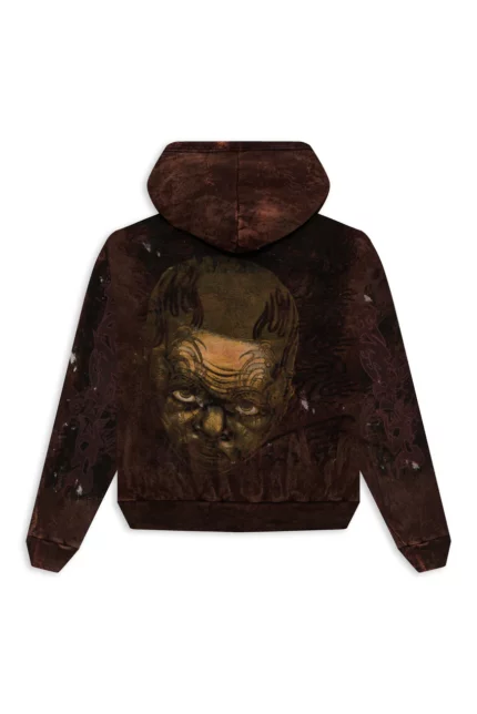 Hellstar Graffiti Hoodie Brown