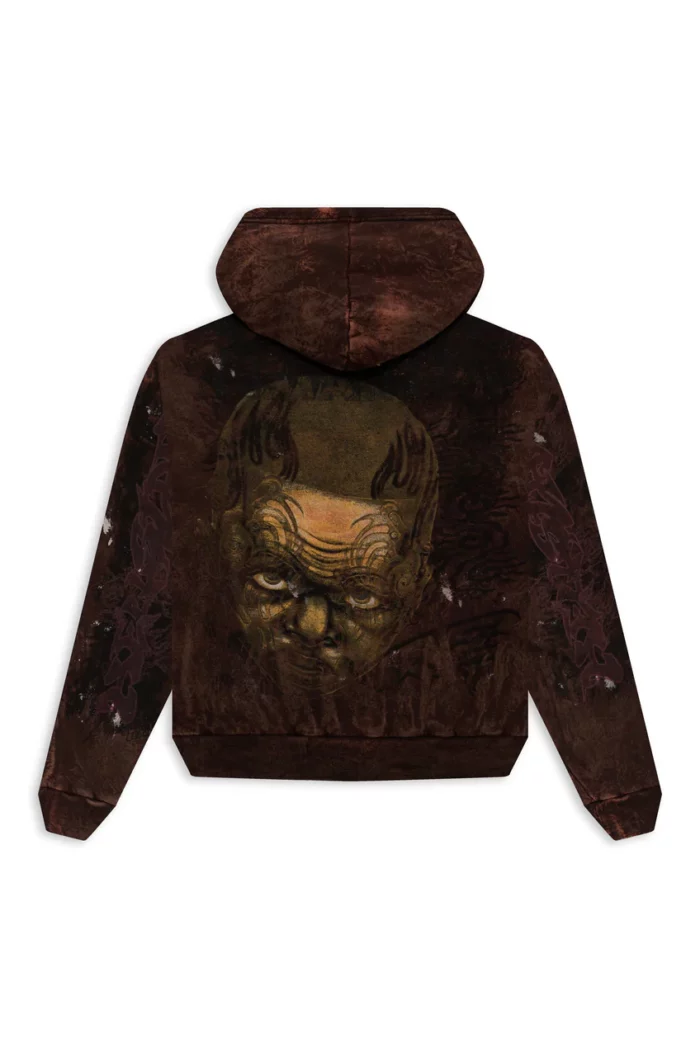 Hellstar Graffiti Hoodie Brown