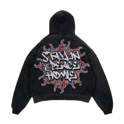 Black-Hellstar Stay in Peace Hoodie