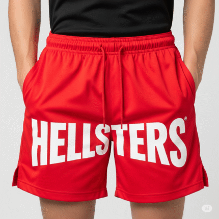hellstar shorts red