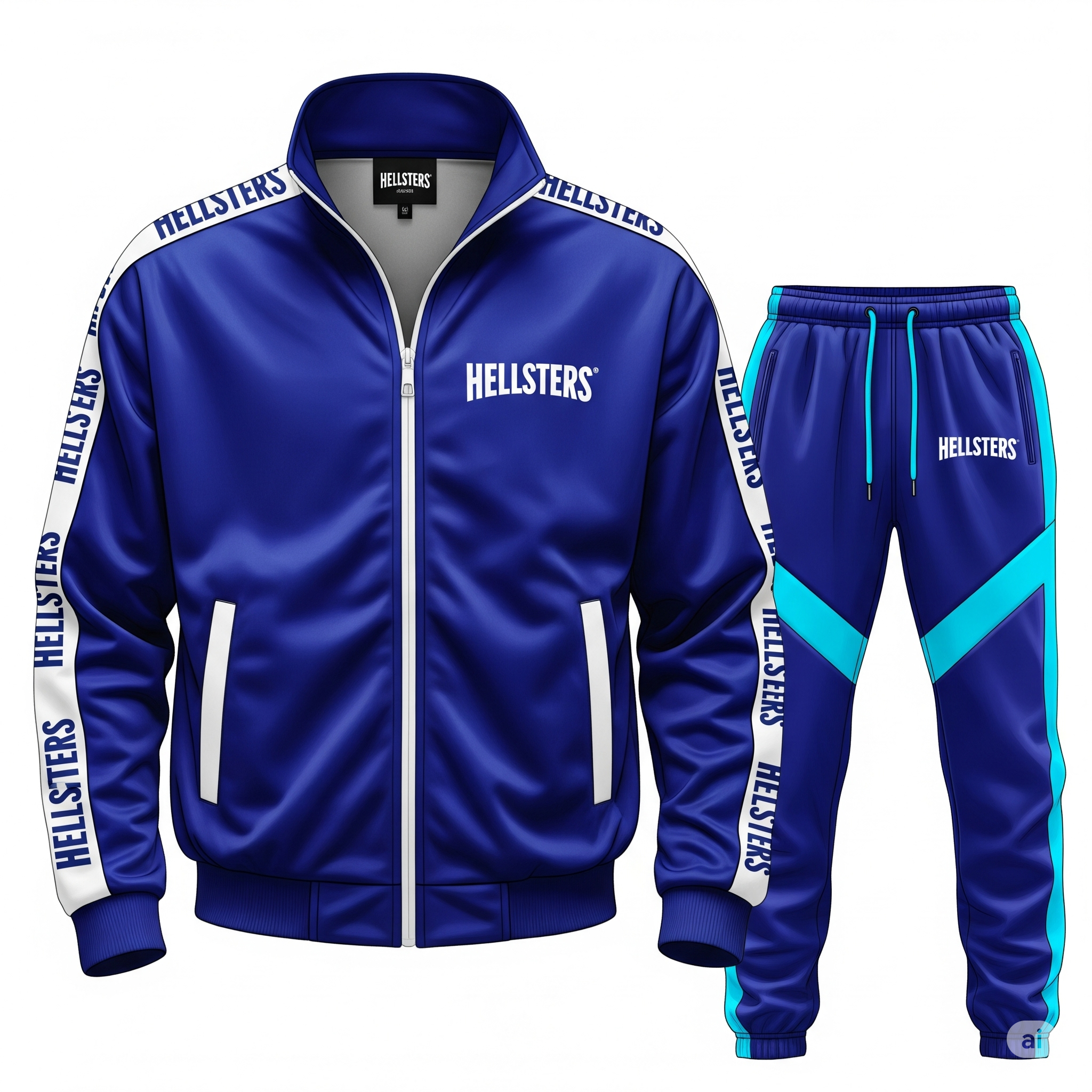 hell star tracksuits Blue