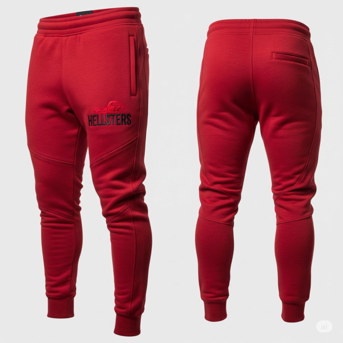 hellstar sweatpants red