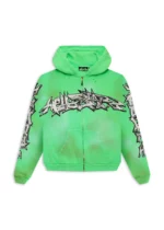 Hellstar Graffiti Zip-Up – Green