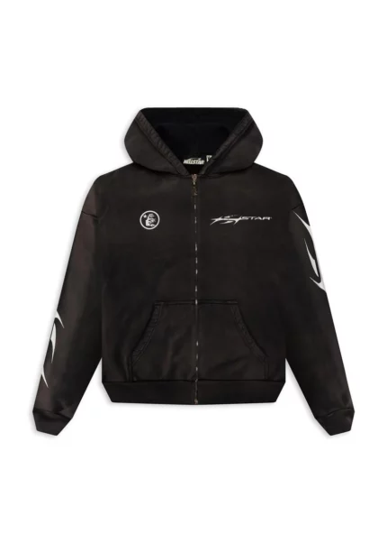 Hellstar Logo Zip-Up – Black