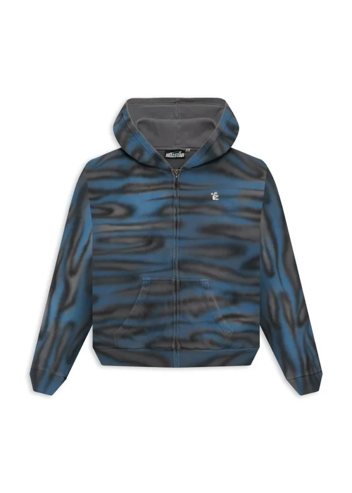 Hellstar Classic Logo Airbrush Zip-Up Grey