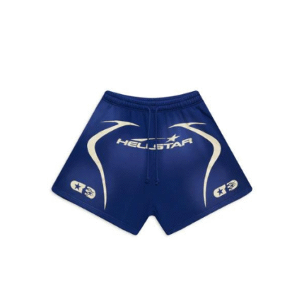 Hellstar Blue Warm Up Shorts For Unisex
