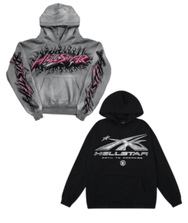 Hellstar Gray & Black Hoodie