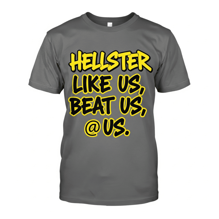 Like us, Beat us, @ us T-shirt 