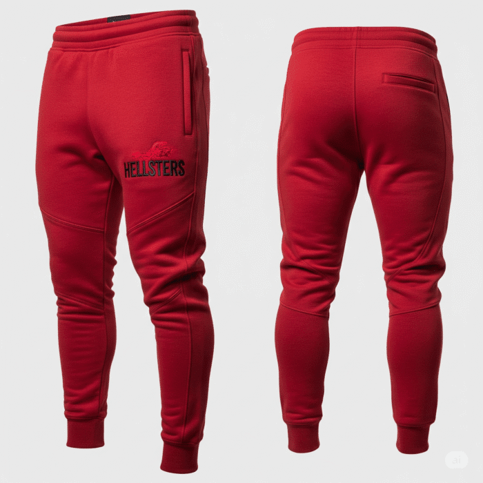 hellstar sweatpants red