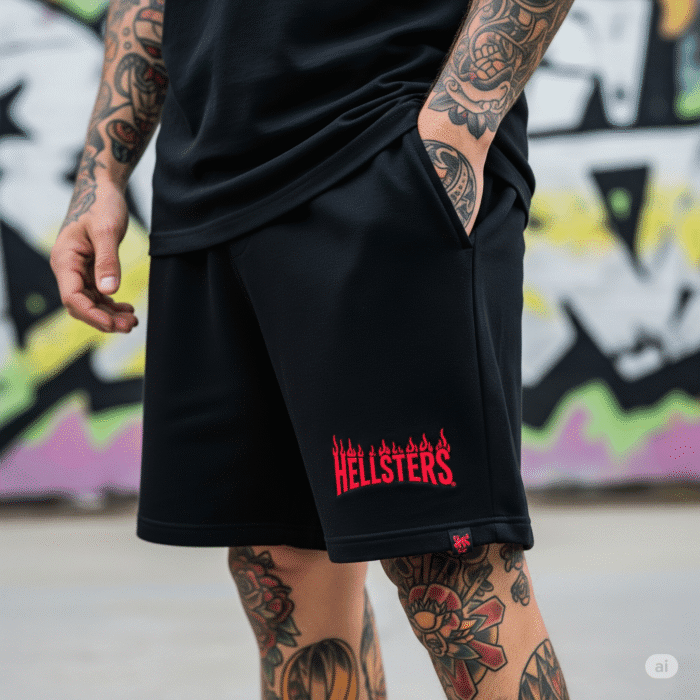 hellstar shorts black